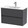 Havana 800mm Wall Hung Double Drawer Vanity Units