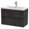 Havana 800mm Wall Hung Double Drawer Vanity Units