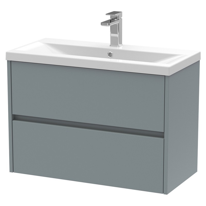 Havana 800mm Wall Hung Double Drawer Vanity Units