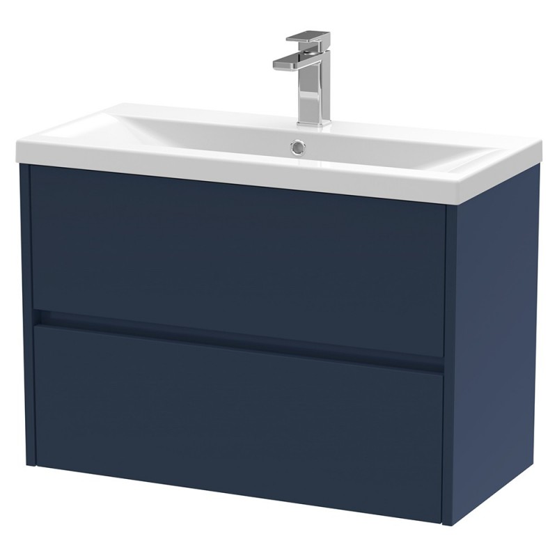 Havana 800mm Wall Hung Double Drawer Vanity Units