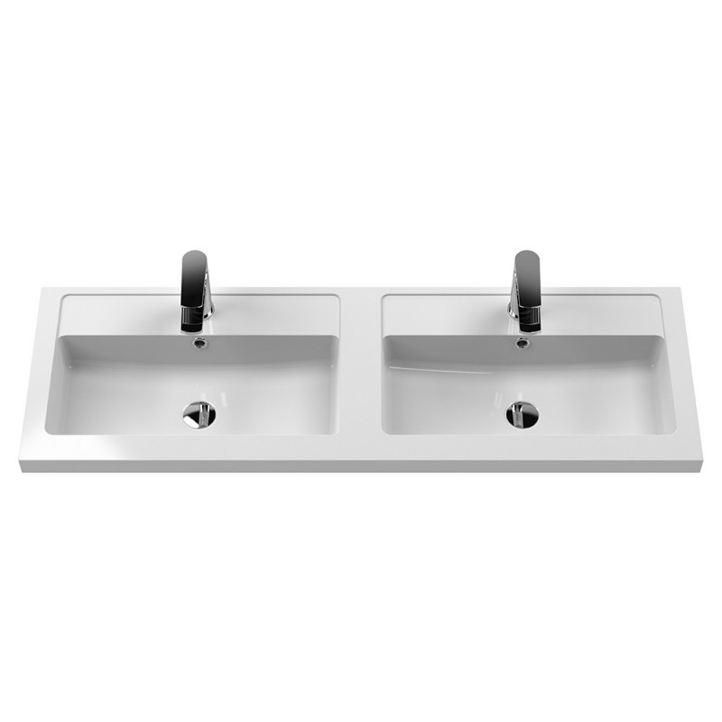 Havana 1200mm Wall Hung Four Drawer Double Basin Vanity Units