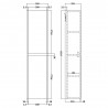 Havana 350mm x 1433mm Tall Cupboard Unit