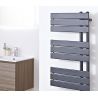 500mm (w) x 800mm (h) Electric "Apollo" Anthracite Heated Towel Rail (Single Heat or Thermostatic Option) - Insitu