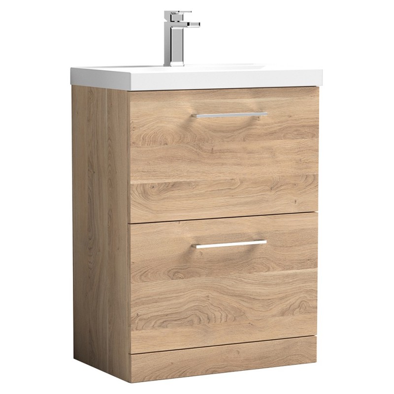 Arno 600mm Freestanding Double Drawer Vanity Units