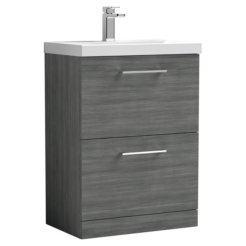 Arno 600mm Freestanding Double Drawer Vanity Units