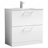 Arno 800mm Freestanding Double Drawer Vanity Units