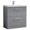 Arno 800mm Freestanding Double Drawer Vanity Units