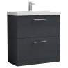 Arno 800mm Freestanding Double Drawer Vanity Units