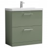 Arno 800mm Freestanding Double Drawer Vanity Units