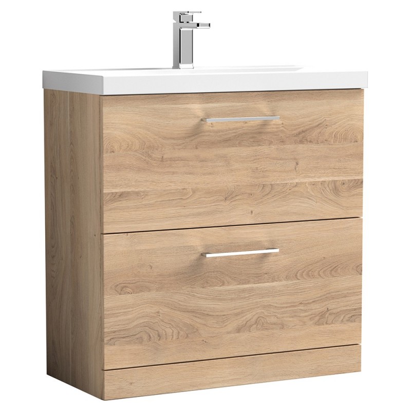 Arno 800mm Freestanding Double Drawer Vanity Units