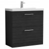 Arno 800mm Freestanding Double Drawer Vanity Units