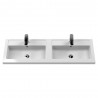 Arno 1200mm Wall Hung Double Basin Cupboard Vanity Units