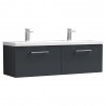 Arno 1200mm Wall Hung 2-Drawer Double Basin Vanity Units