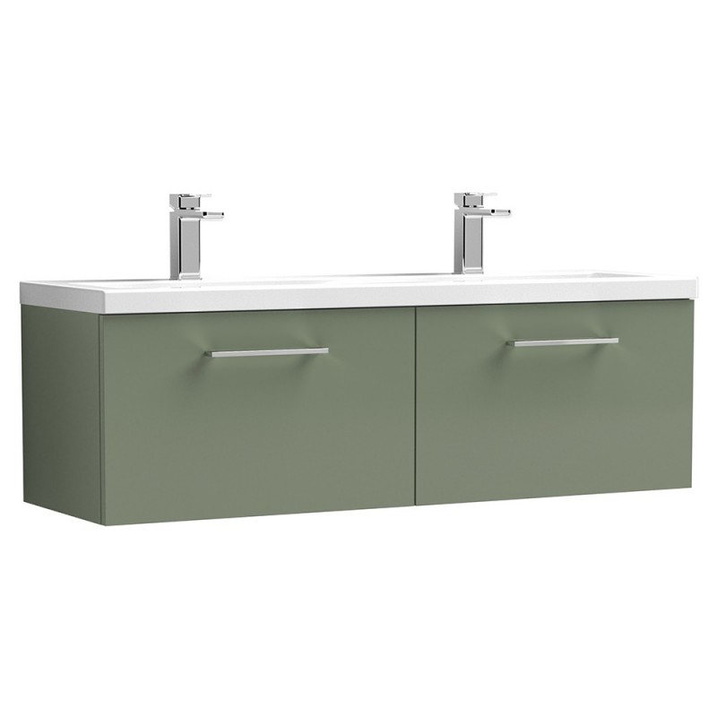 Arno 1200mm Wall Hung 2-Drawer Double Basin Vanity Units