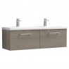 Arno 1200mm Wall Hung Double Drawer Double Basin Vanity Units