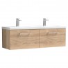 Arno 1200mm Wall Hung 2-Drawer Double Basin Vanity Units