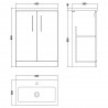 Arno Compact 600mm Freestanding Cupboard Vanity Units