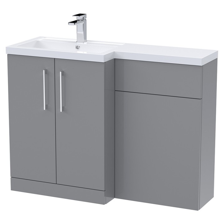 Arno 1100mm Freestanding Bathroom Combination Vanity Unit – Basin & WC Set