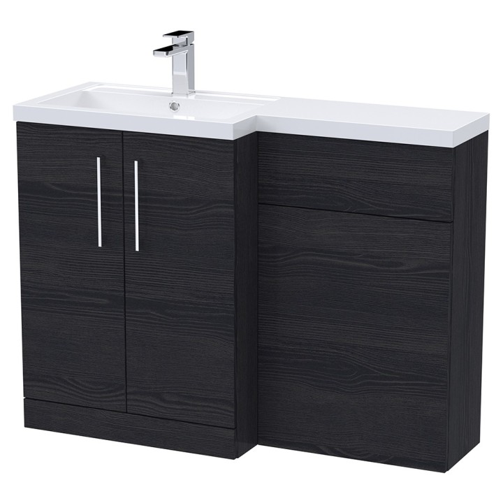 Arno 1100mm Freestanding Bathroom Combination Vanity Unit – Basin & WC Set