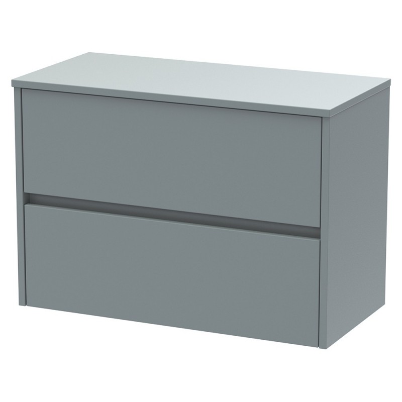 Havana 800mm Wall Hung Double Drawer Worktop Vanity Units