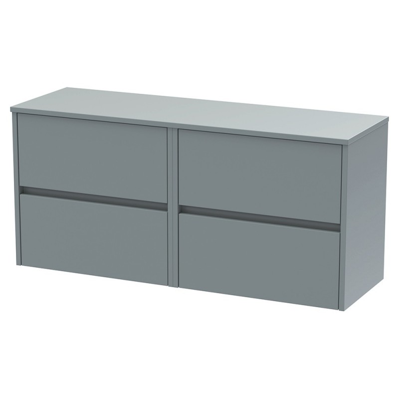 Havana 1200mm Wall Hung 4-Drawer Double Basin Worktop Vanity Units