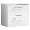 Arno 600mm Wall Hung Double Drawer Worktop Vanity Units