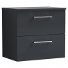 Arno 600mm Wall Hung Double Drawer Worktop Vanity Units