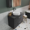 Arno 600mm Wall Hung Double Drawer Worktop Vanity Units