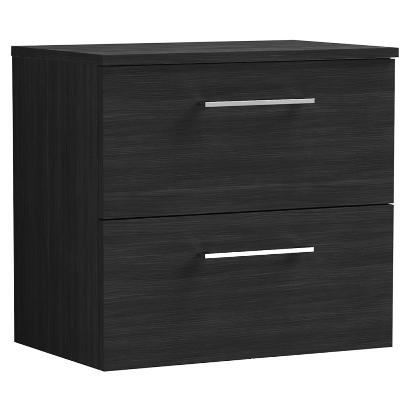 Arno 600mm Wall Hung Double Drawer Worktop Vanity Units