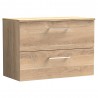 Arno 800mm Wall Hung Double Drawer Worktop Vanity Units