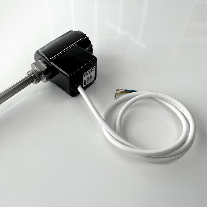 RICA Atlantis Black Thermostatic Electric Heating Elements