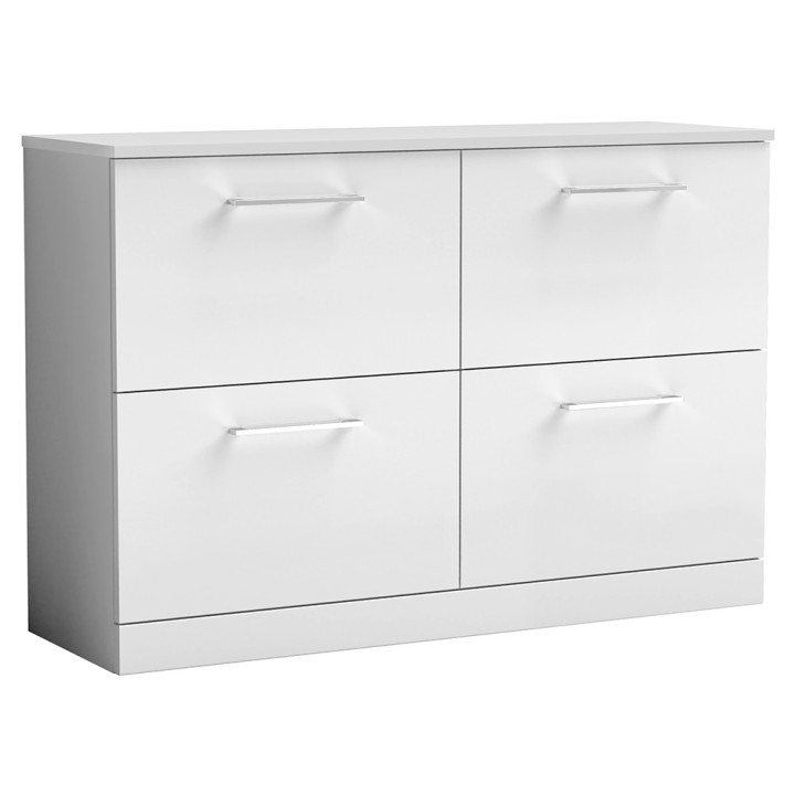Arno 1200mm Freestanding Double Drawer Worktop Vanity Units