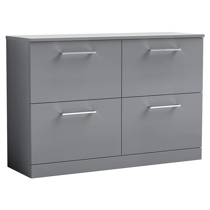 Arno 1200mm Freestanding Double Drawer Worktop Vanity Units