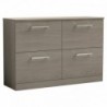 Arno 600mm Freestanding Double Drawer Worktop Vanity Units