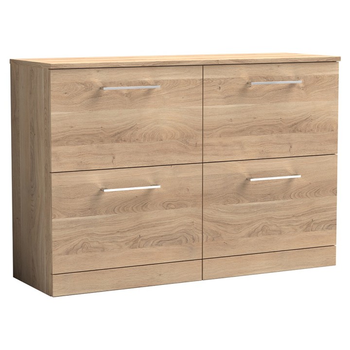 Arno 1200mm Freestanding Double Drawer Worktop Vanity Units