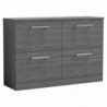 Arno 600mm Freestanding Double Drawer Worktop Vanity Units