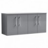 Arno 1200mm Wall Hung Double Basin Cupboard Worktop Vanity Units