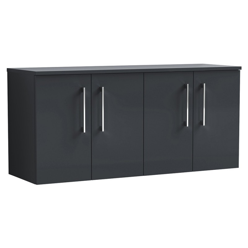 Arno 1200mm Wall Hung Double Basin Cupboard Worktop Vanity Units