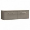 Arno 1200mm Wall Hung 2-Drawer Double Basin Worktop Vanity Units