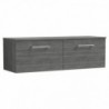 Arno 1200mm Wall Hung 2-Drawer Double Basin Worktop Vanity Units