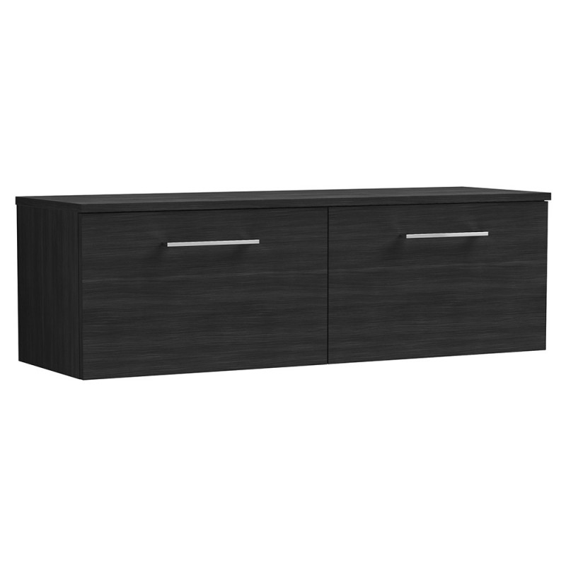 Arno 1200mm Wall Hung Double Drawer Basin Worktop Vanity Units