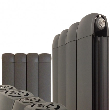 335mm (w) x 1800mm (h) Vesuvius Anthracite Aluminium Rad