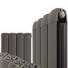335mm (w) x 1800mm (h) Vesuvius Anthracite Aluminium Rad