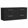 Arno 1200mm Wall Hung 4-Drawer Double Basin Worktop Vanity Units