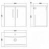 Arno 600mm Wall Hung Cupboard Vanity Units