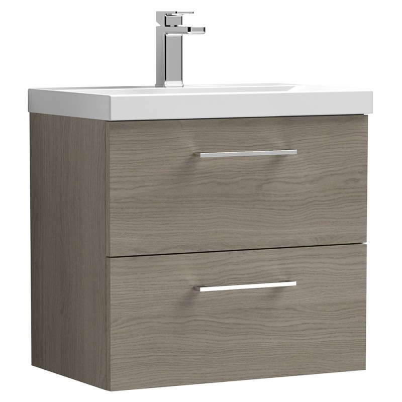 Arno 600mm Wall Hung Double Drawer Vanity Units