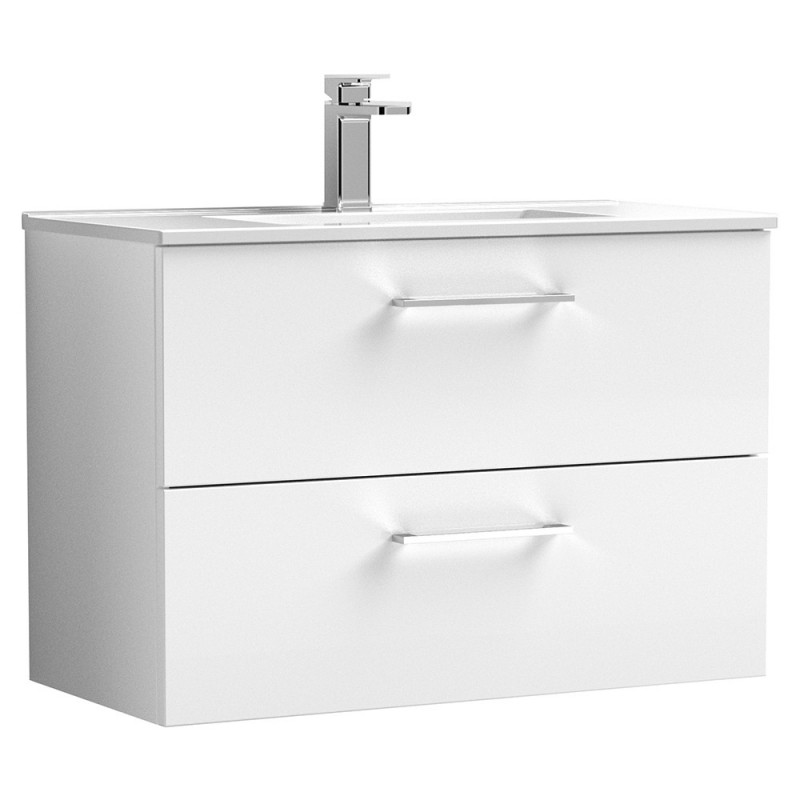 Arno 800mm Wall Hung Double Drawer Vanity Units