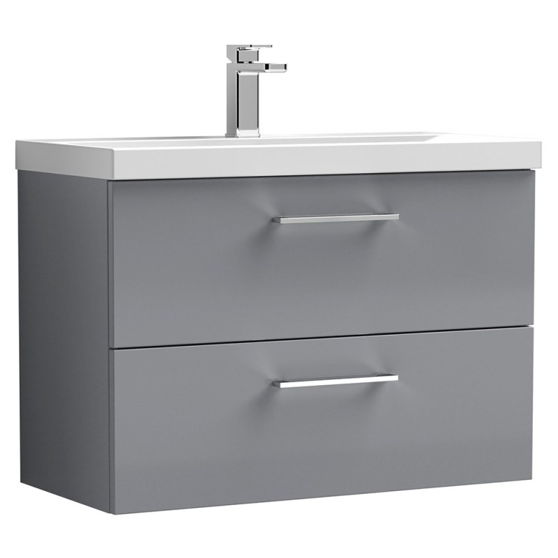 Arno 800mm Wall Hung Double Drawer Vanity Units