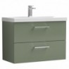 Arno 800mm Wall Hung Double Drawer Vanity Units