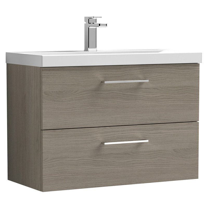 Arno 800mm Wall Hung Double Drawer Vanity Units